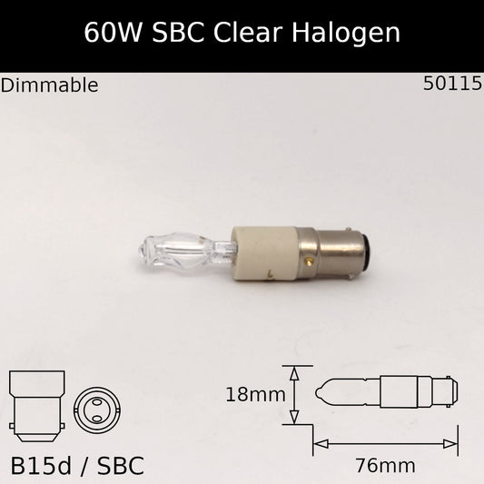 B15D (SBC) / 60W - Clear