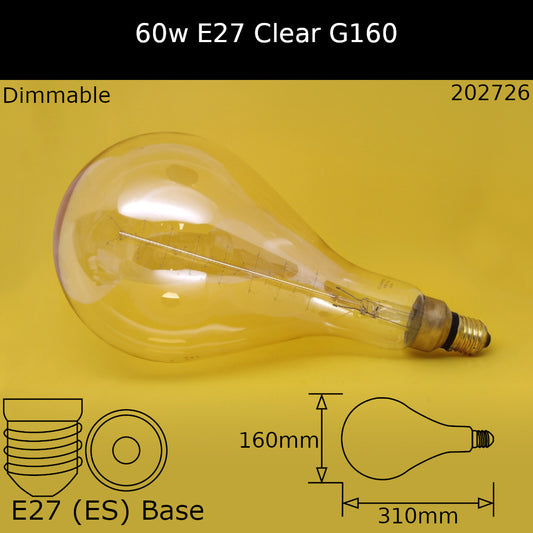 E27 (ES) / G160 / Clear