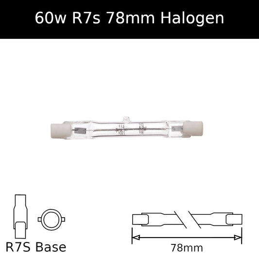 78mm / 60W - 1000hrs / No Discount Available