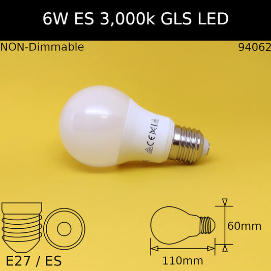 Warm White / No / 6w - 470lm - 3000K
