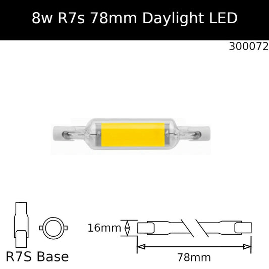 78mm / 8W - NON Dimmable / 6,500K - Daylight