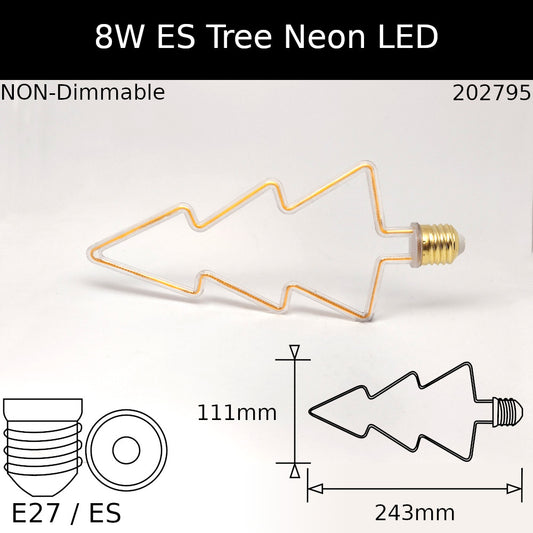 8W ES Tree Shape Neon Led