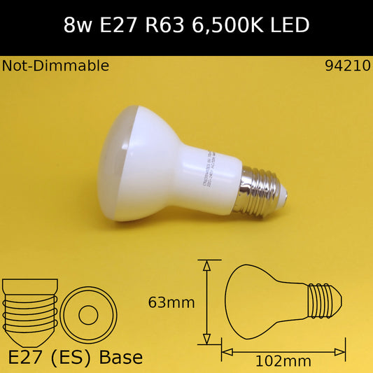 8w ES R63 230V Daylight 6500K LED