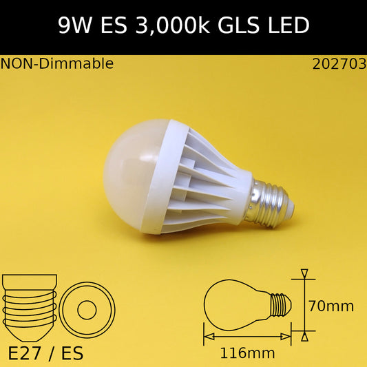 Warm White / No / 9W (=75w) - 3000K