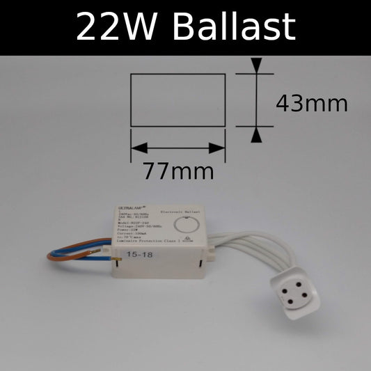 Electronic Fluorescent Ballast / 22w - T5/T9