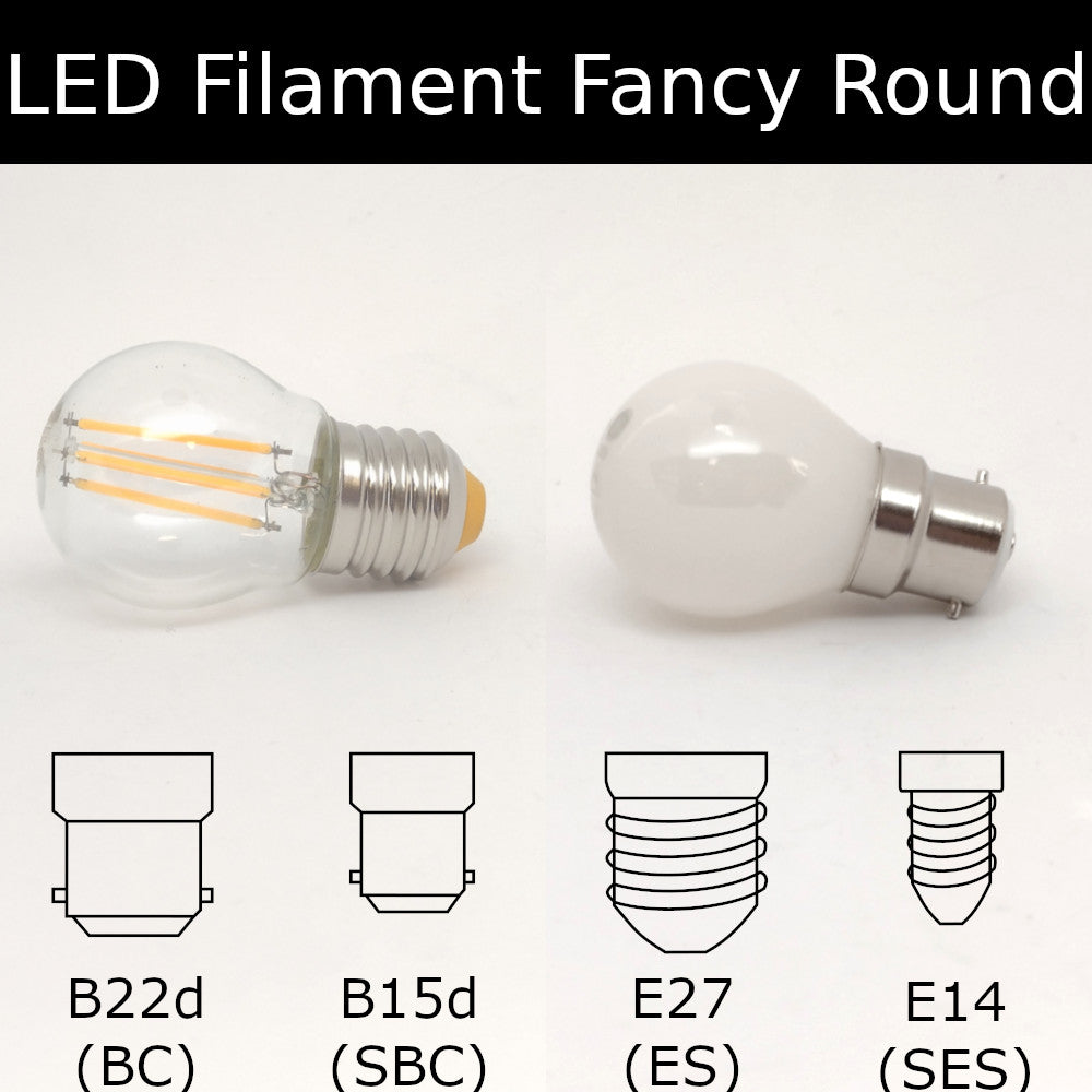 LED Filament Fancy Round – The Lightbulb Man