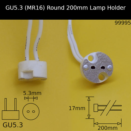 GU5.3 (MR16) / 200mm - Round