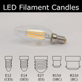 LED Filament Candles