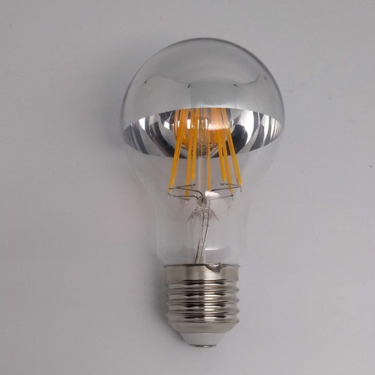 8W ES 2,700K Warm White Led Crown Silver